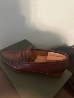 Burgundy Penny loafers size 9